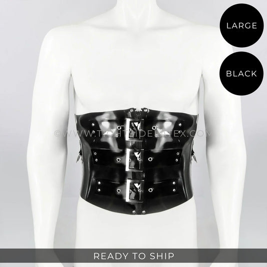 RTS Mens Latex Corset - L