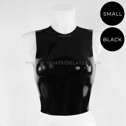 Latex Cropped Vest Top - SAMPLE SALE