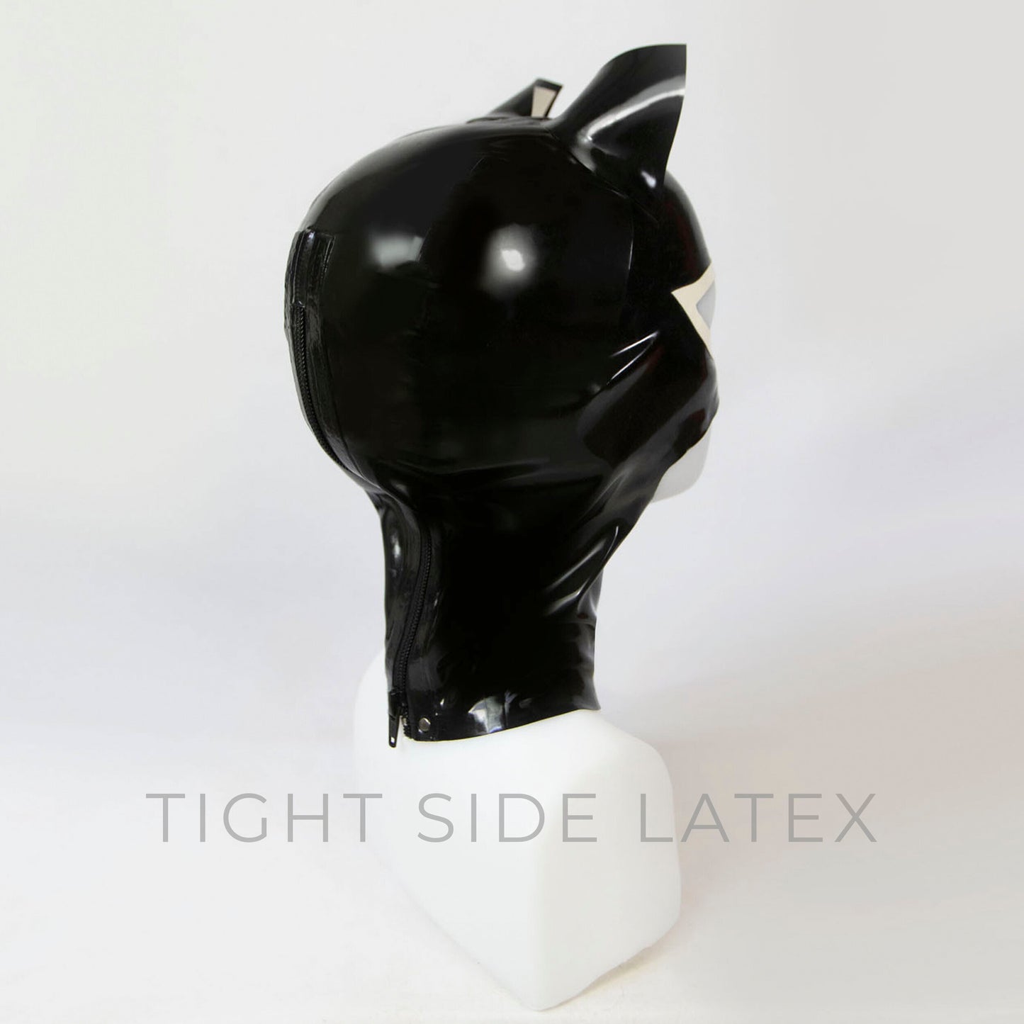 Unisex Latex Kitty Hood