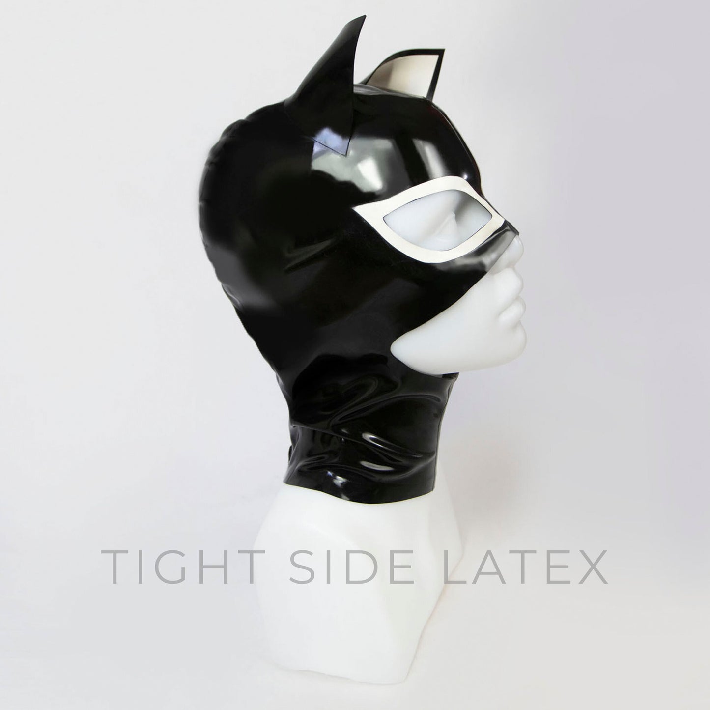 Unisex Latex Kitty Hood