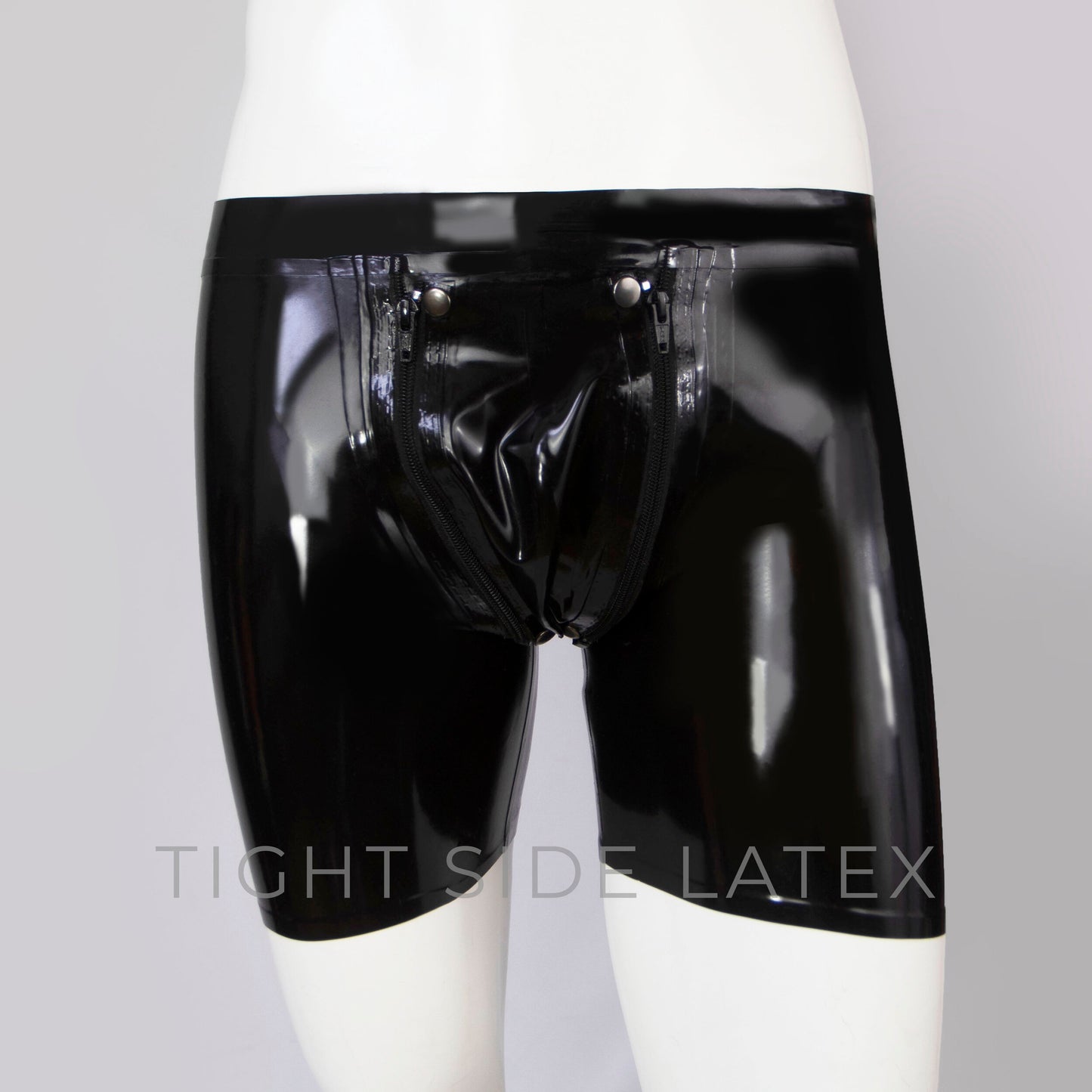 Latex Shorts With Removable Codpiece - SAMPLE SALE