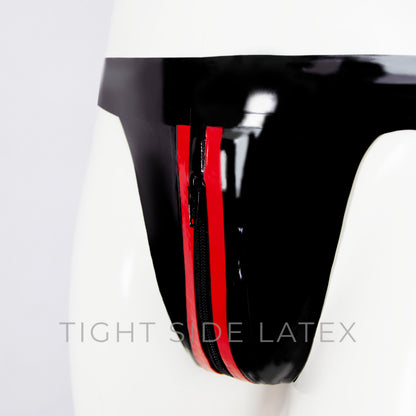 Latex Jock With Zip