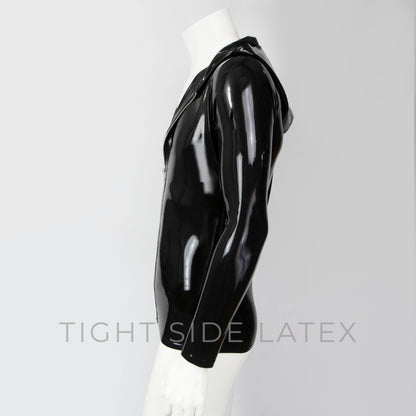 Latex Hoodie With Zip