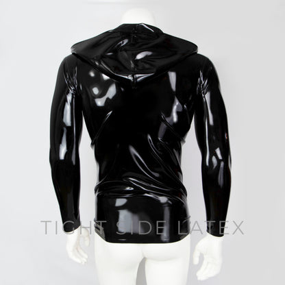 Latex Hoodie With Zip