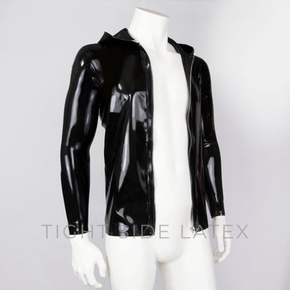 Latex Hoodie With Zip