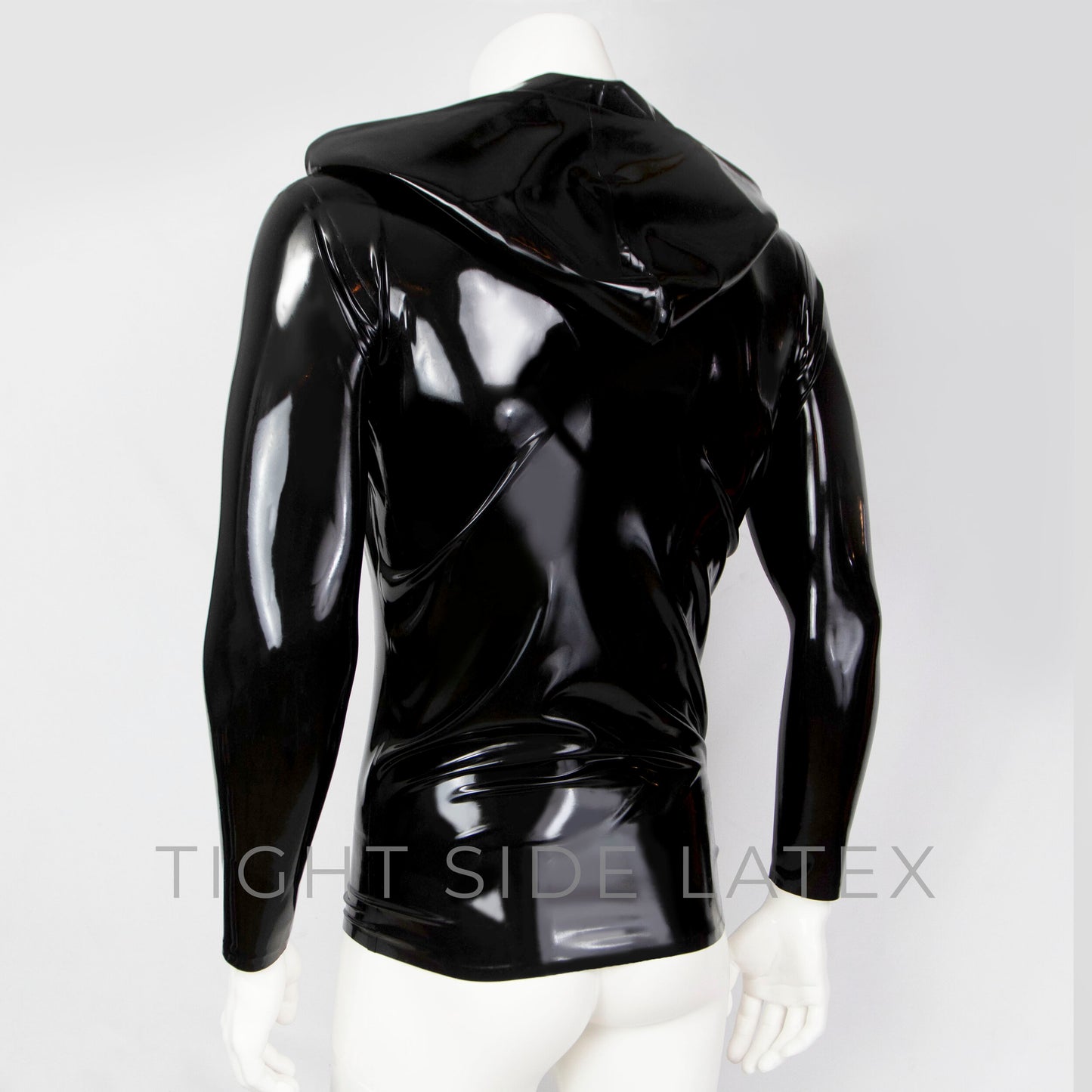 Latex Hoodie With Zip