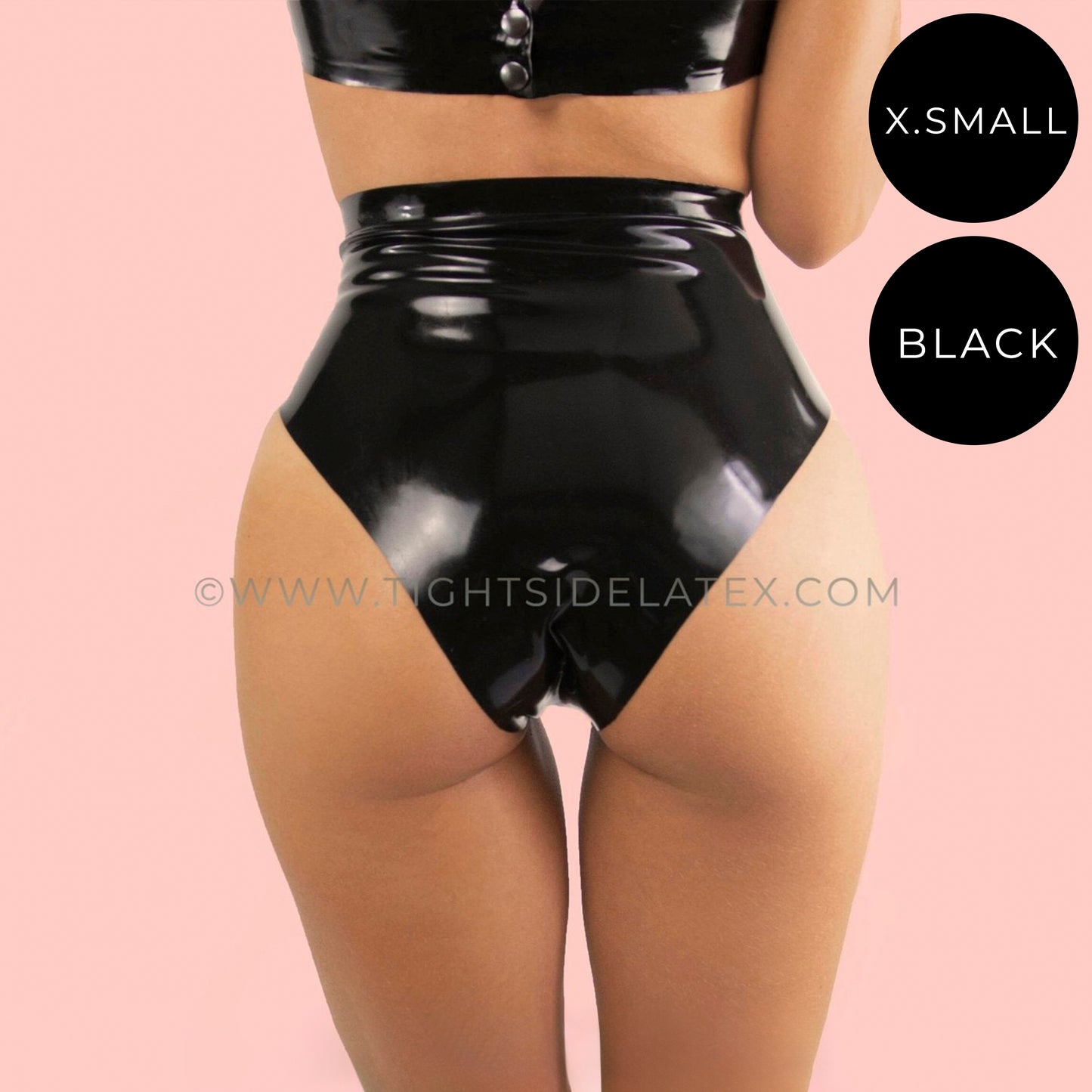 Latex Essential High Waist Briefs - SAMPLE SALE