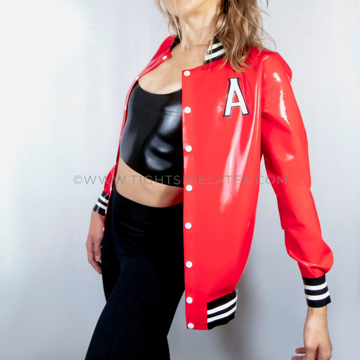 Latex Baseball Jacket