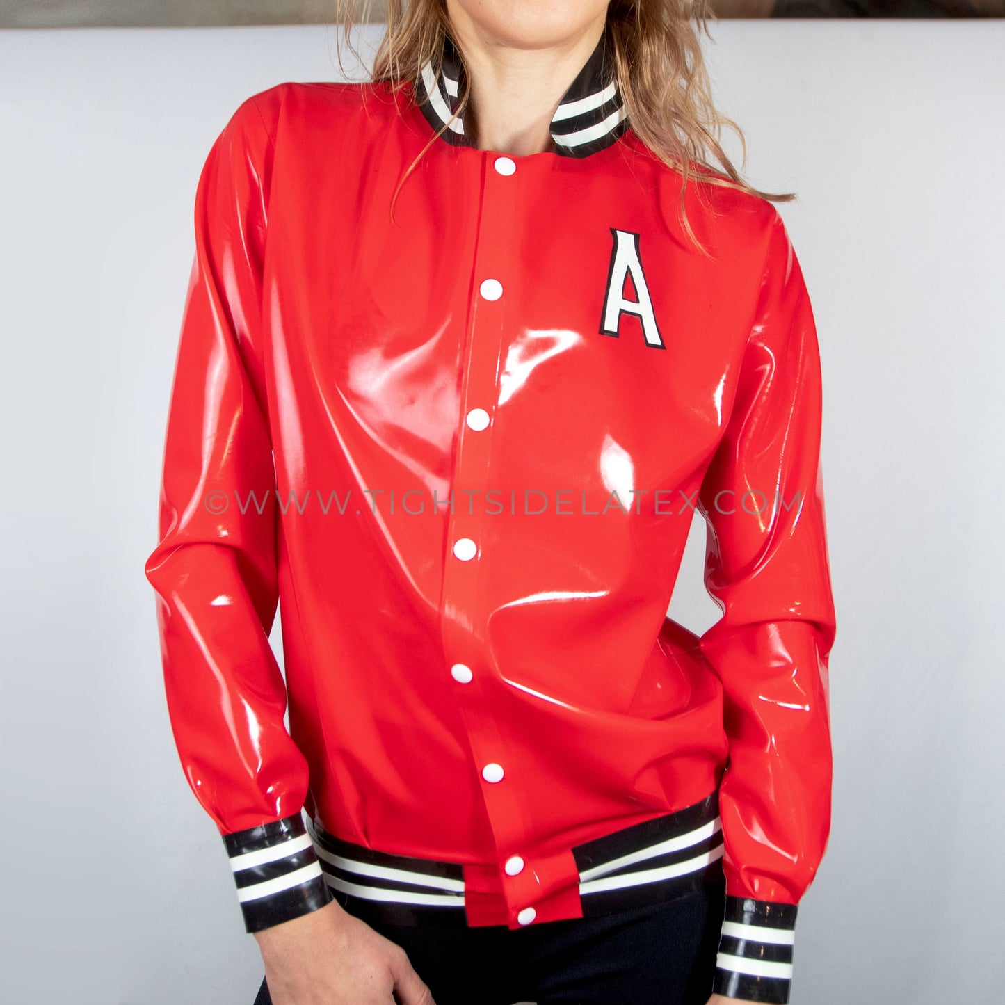 Latex Baseball Jacket