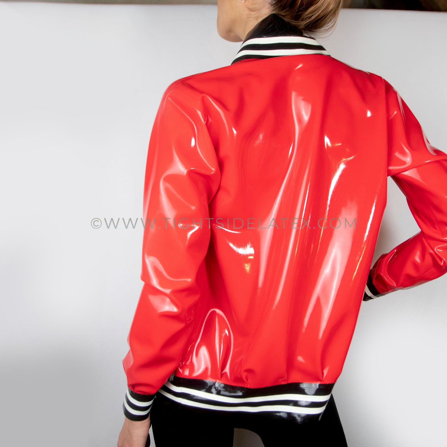 Latex Baseball Jacket