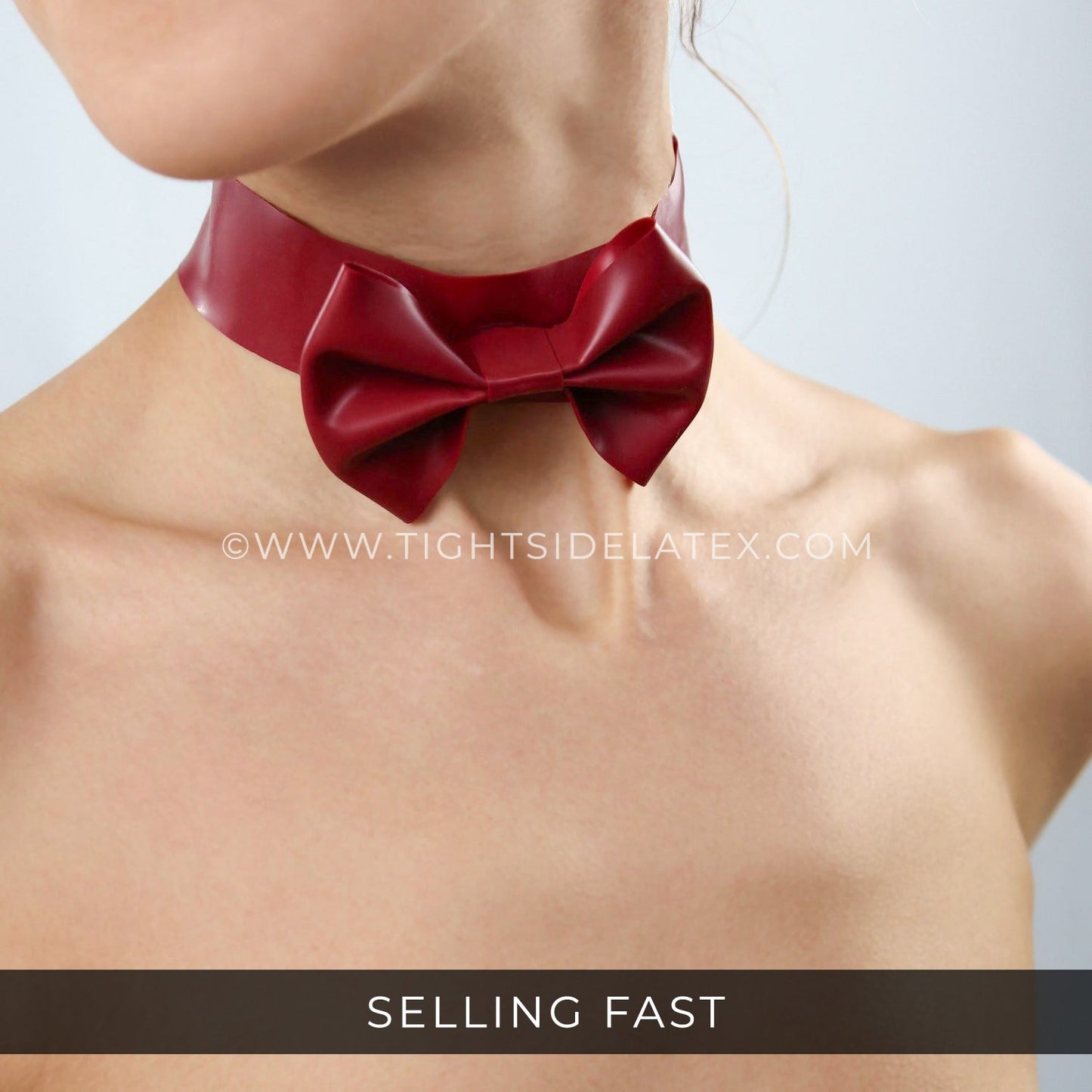 Latex Bow Choker