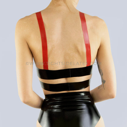 Latex Cross Over Bralette