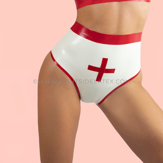 Latex Emergency High Waist Briefs