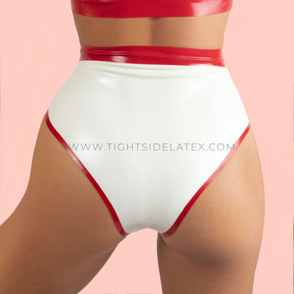 Latex Emergency High Waist Briefs