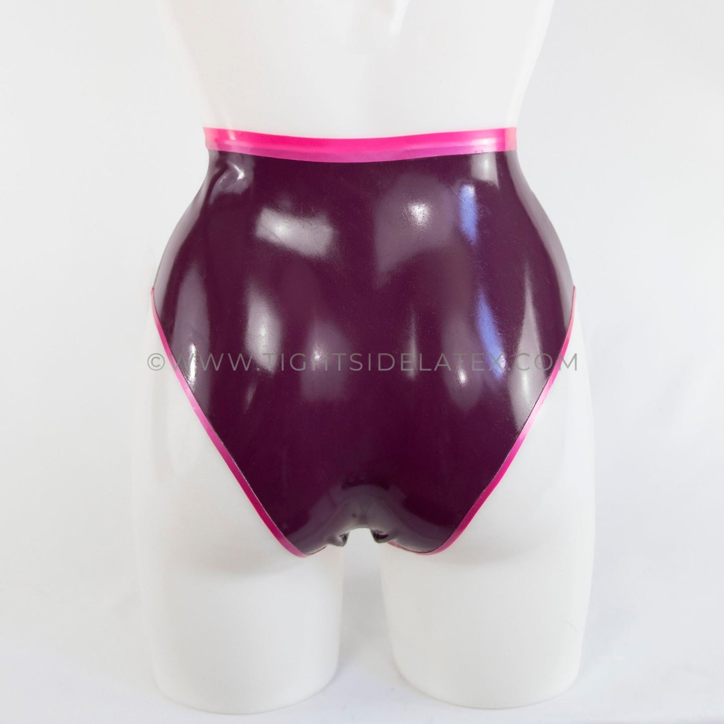 Latex Briefs With Contrast Trims