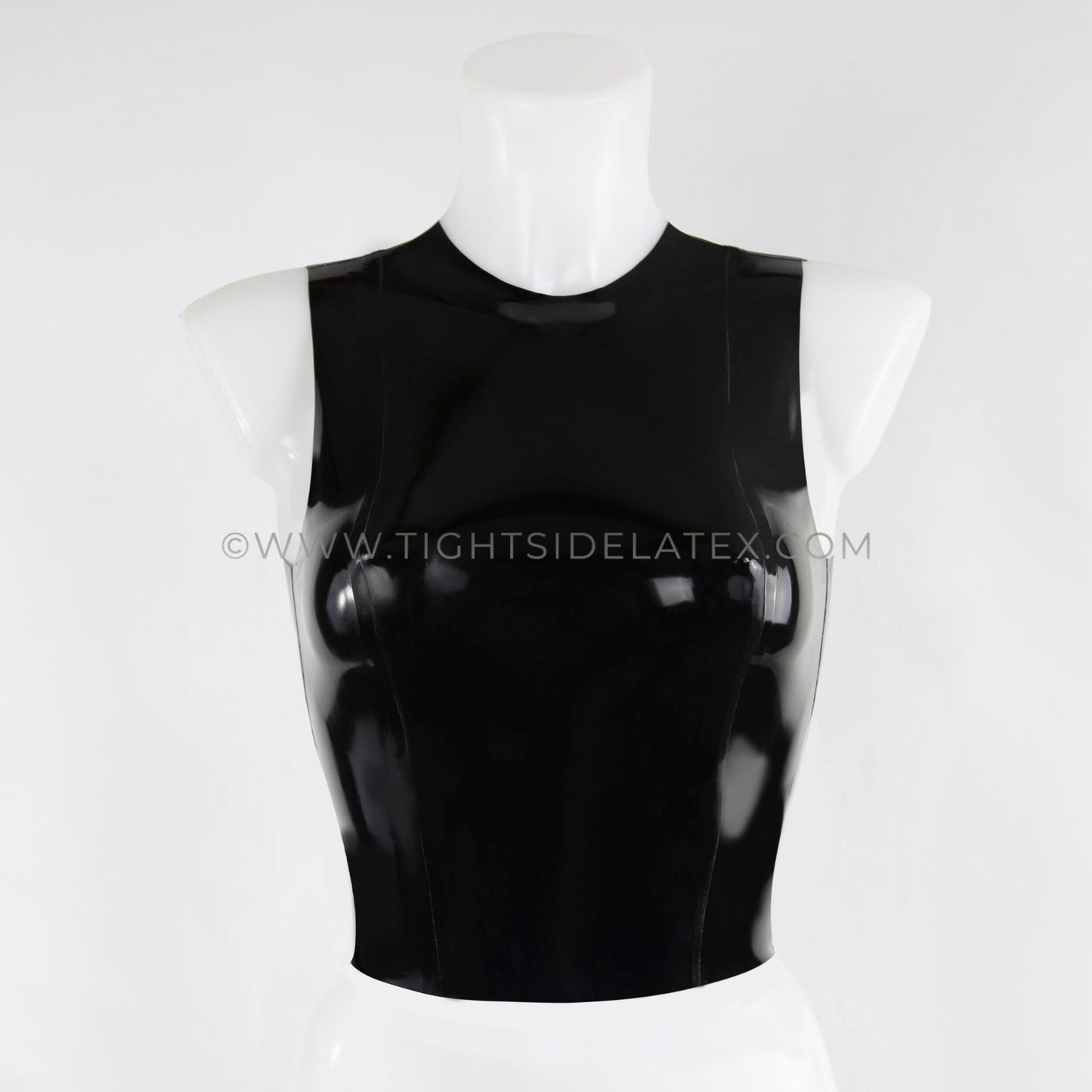 Latex Cropped Vest Top