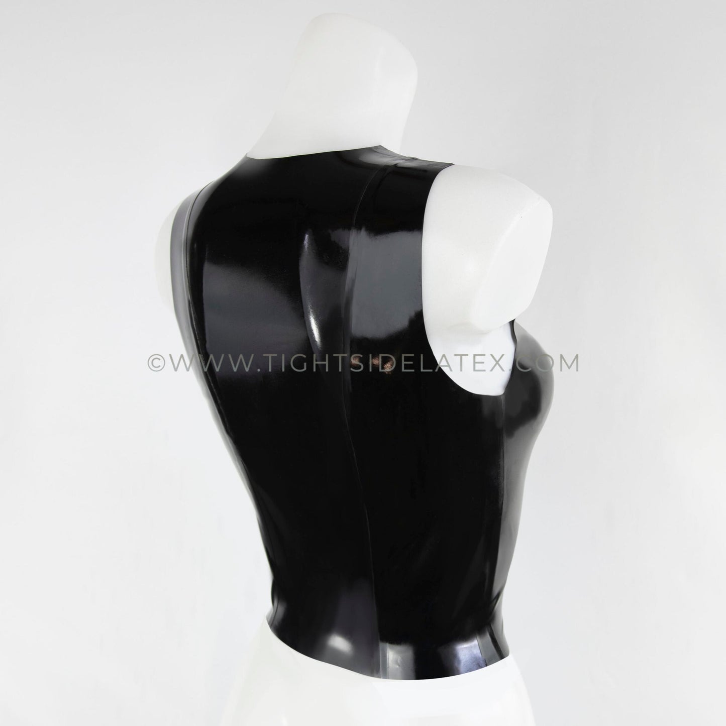 Latex Cropped Vest Top