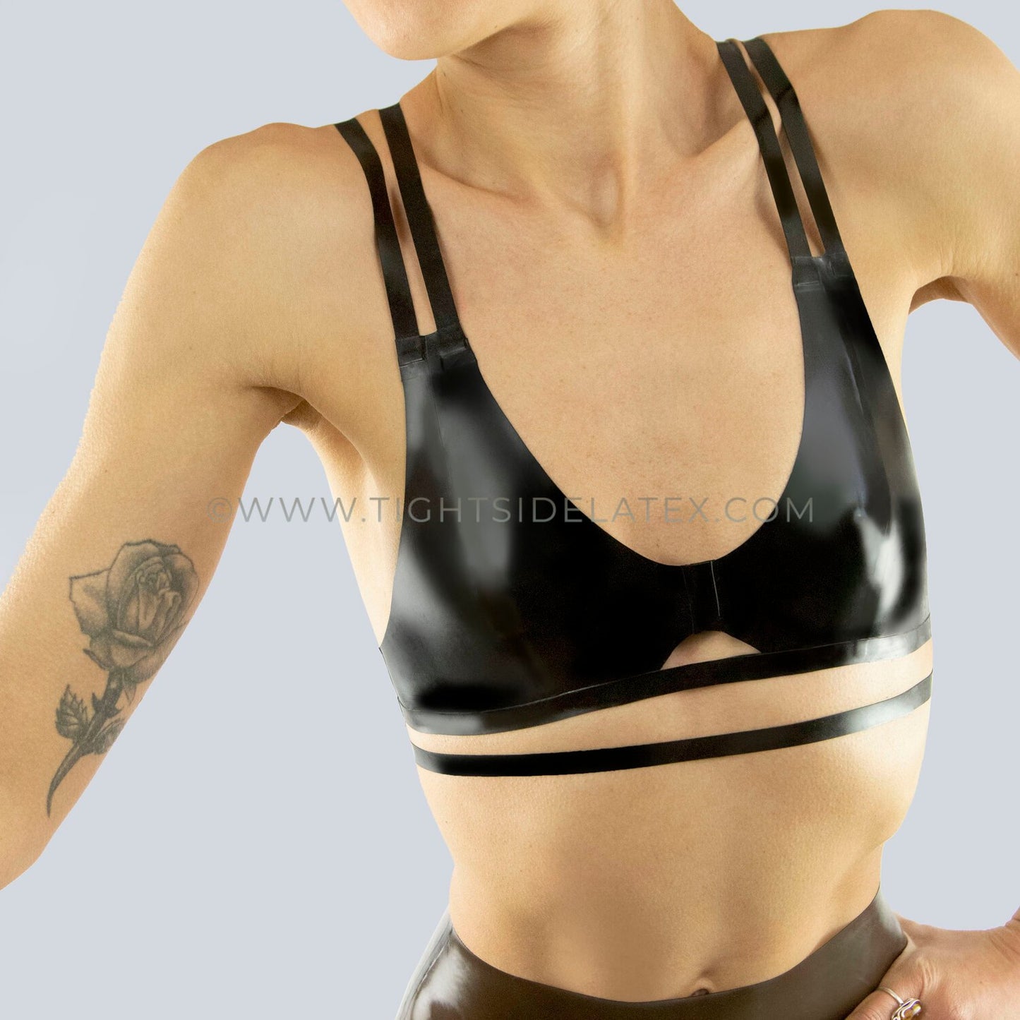 Latex Double Strap Bralette