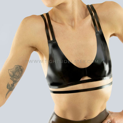 Latex Double Strap Bralette