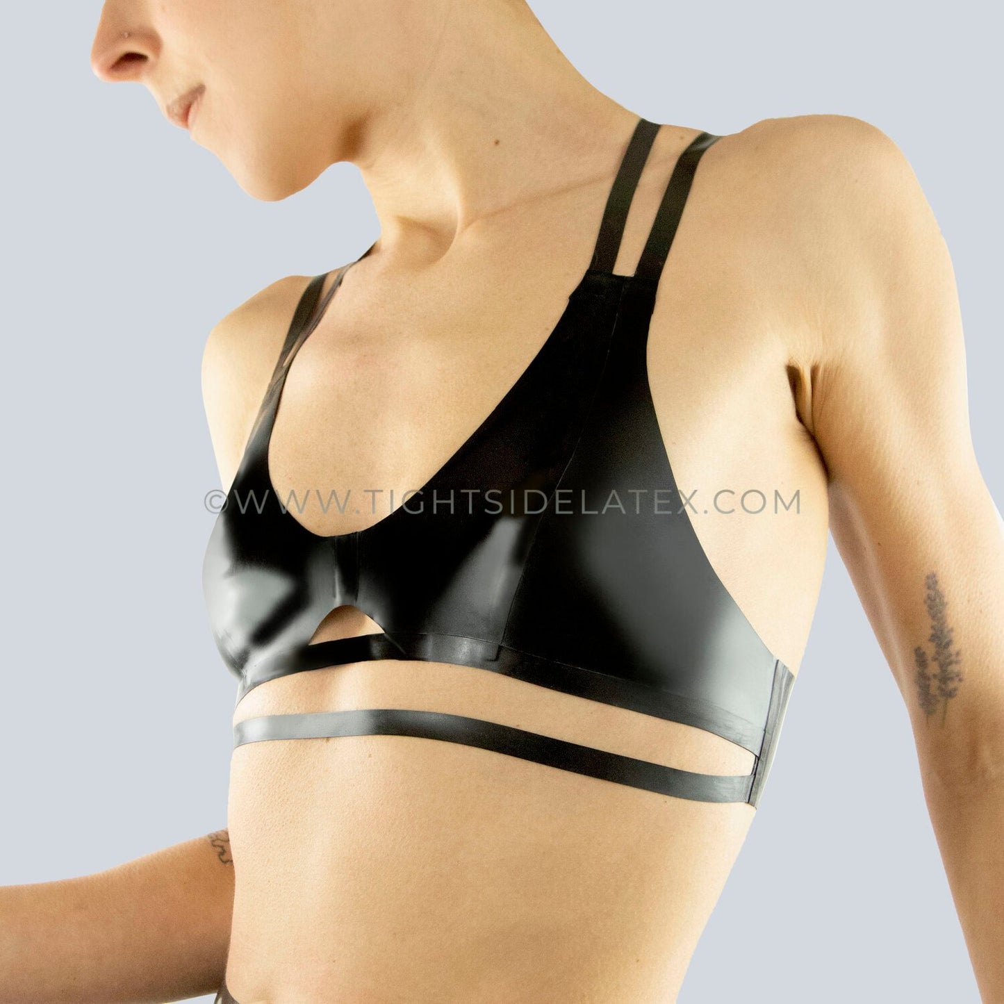 Latex Double Strap Bralette