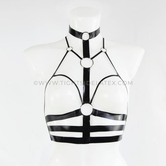 Latex Choker Harness