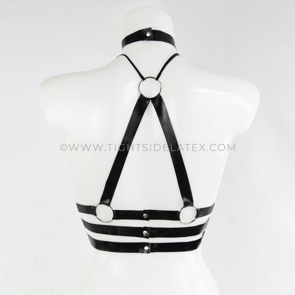 Latex Choker Harness