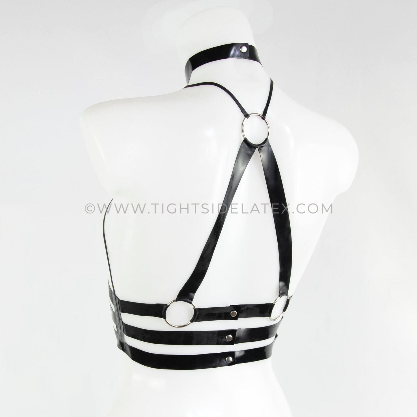 Latex Choker Harness