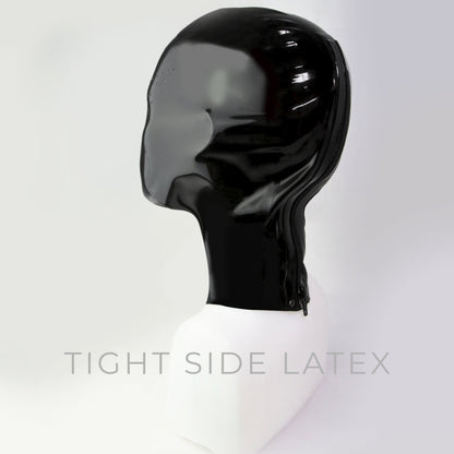 Latex Hood With Perforated Eyes and Mouth