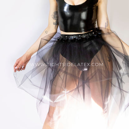 Latex And Net Skirt