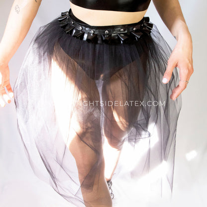 Latex And Net Skirt