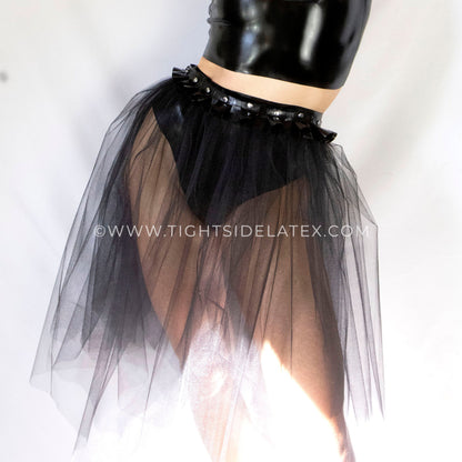 Latex And Net Skirt