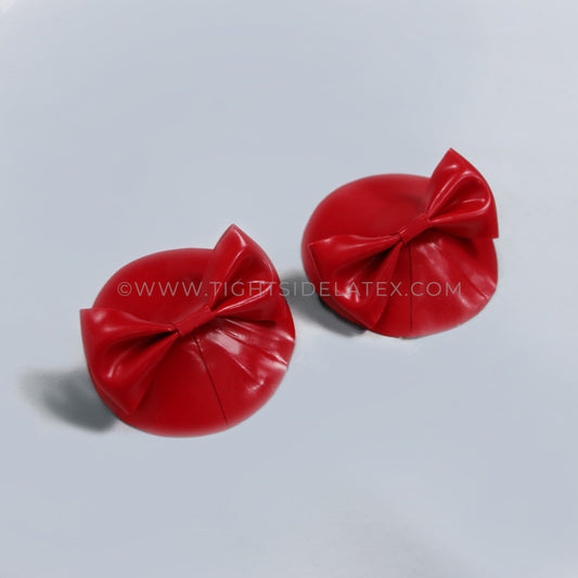 Latex Bow Nipple Pasties