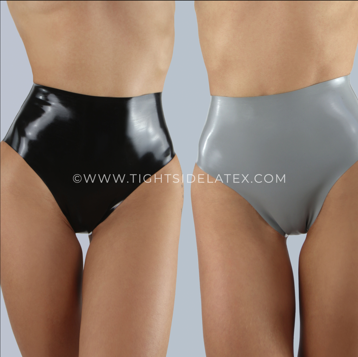 Latex Reversible High Waist Briefs