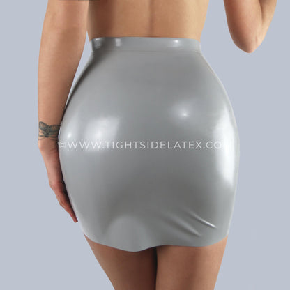 Latex Reversible Mini Pencil Skirt