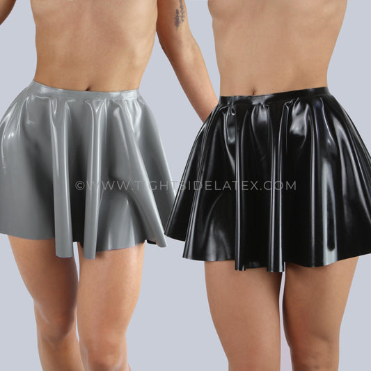 Latex Reversible Skater Skirt