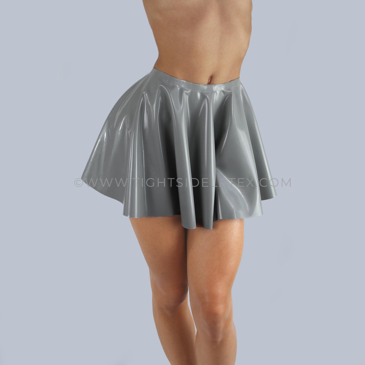 Latex Reversible Skater Skirt