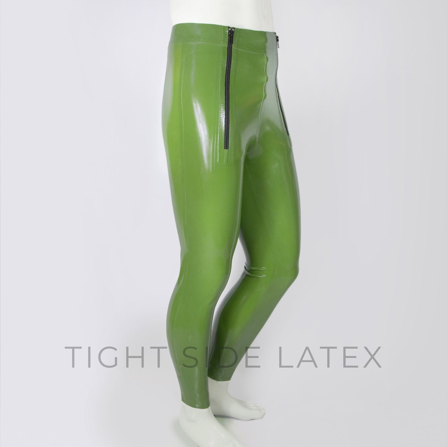 Latex Leggings With Double Zip Pouch - SAMPLE SALE