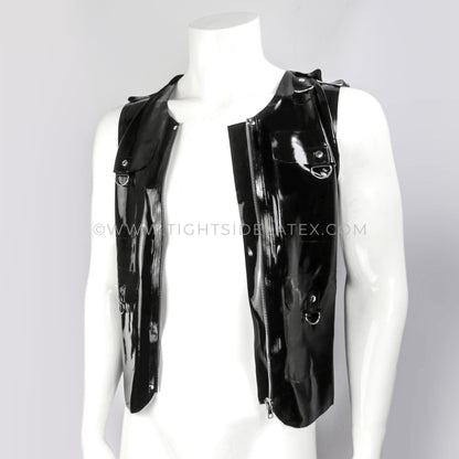 Mens Latex Military Vest