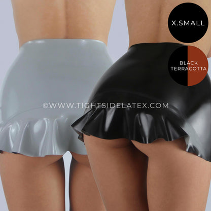 Latex Reversible Peekaboo Mini Skirt - SAMPLE SALE