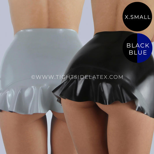 Latex Reversible Peekaboo Mini Skirt - SAMPLE SALE