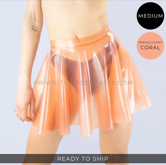 RTS Latex Translucent Skater Skirt - M