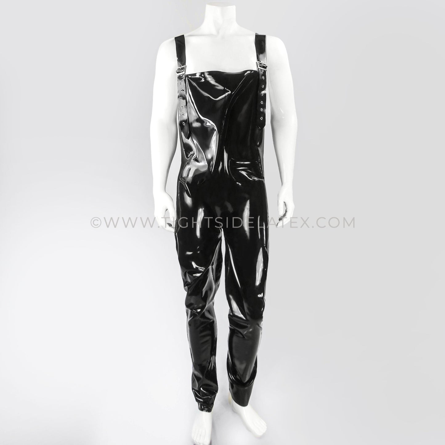 Mens Latex Dungarees