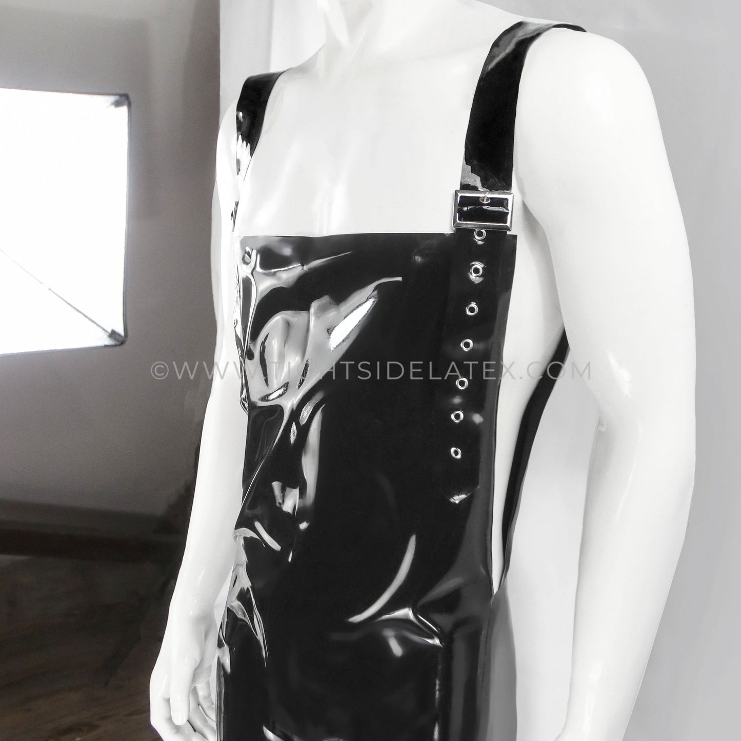 Mens Latex Dungarees