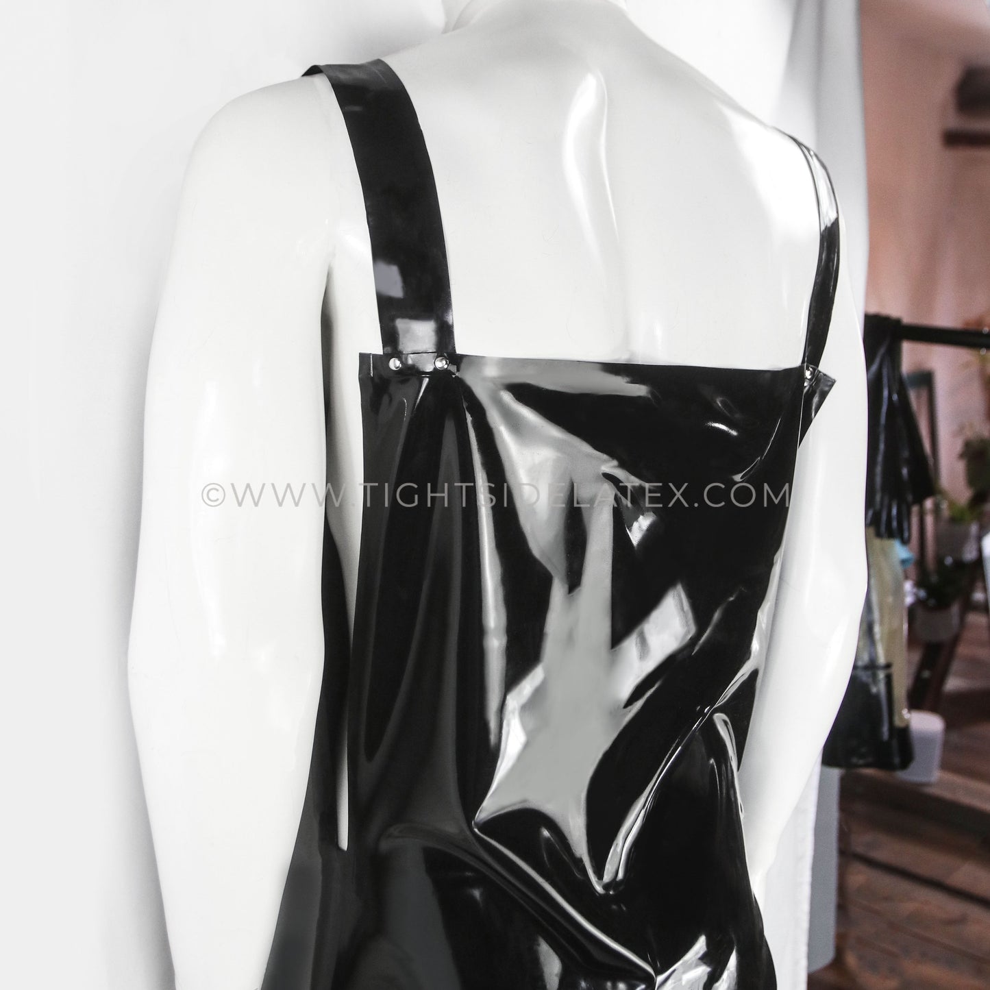 Mens Latex Dungarees