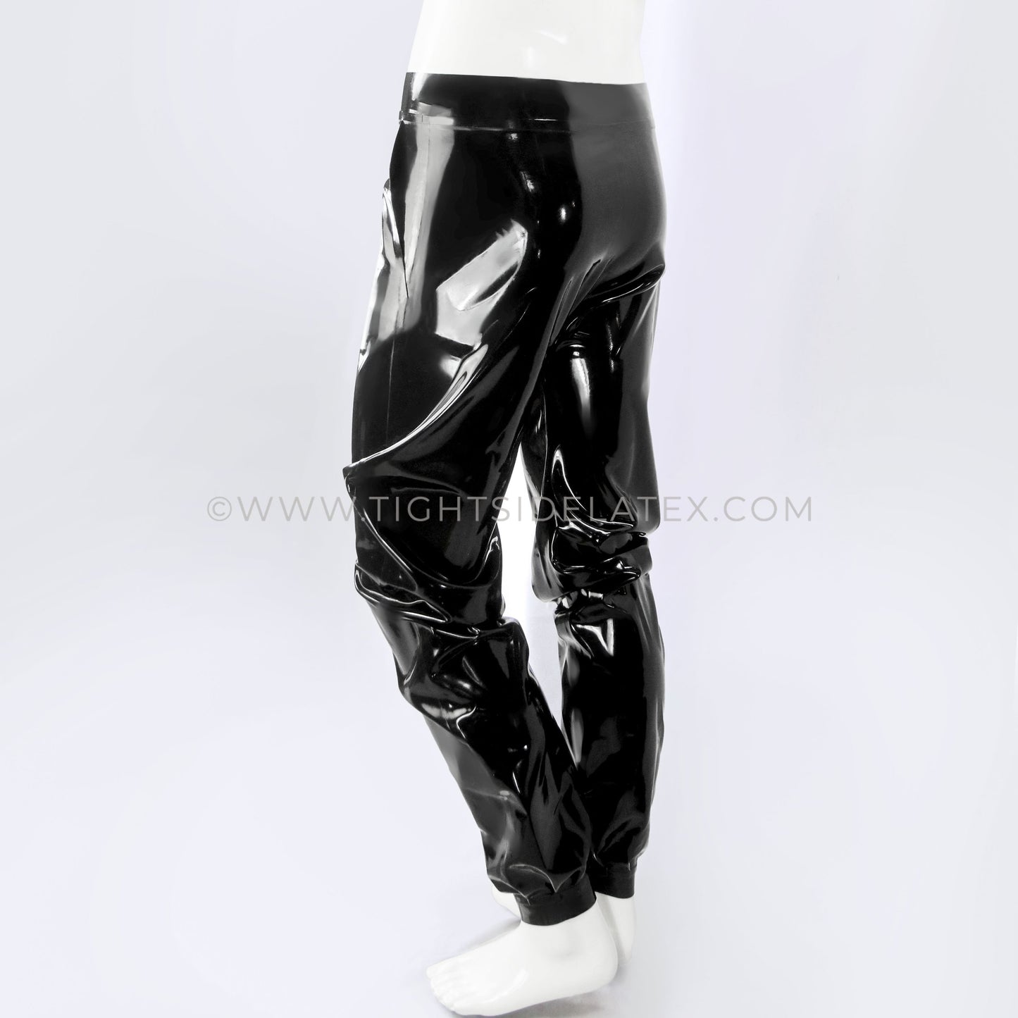 Mens Latex Jogging Bottoms