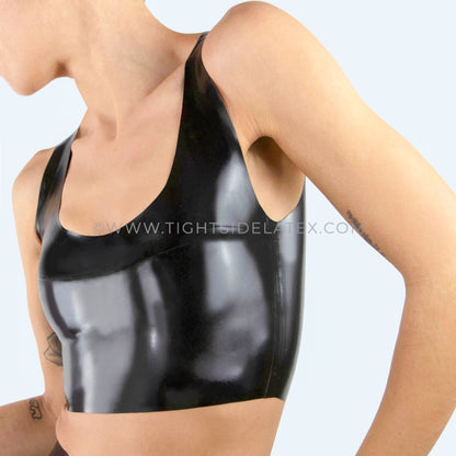 Latex Reversible Basic Crop Top - SAMPLE SALE