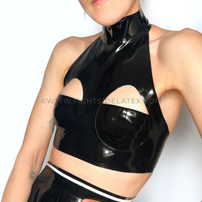 Latex Halter Top