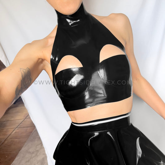 Latex Halter Top