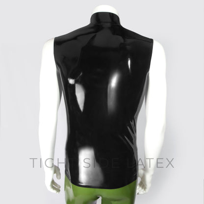 Latex Neck Entry Vest Top