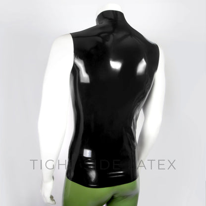 Latex Neck Entry Vest Top